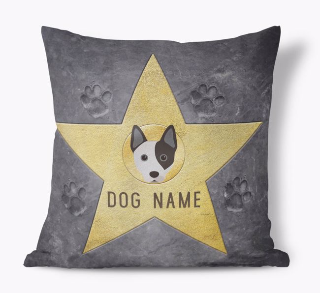 Star of Fame: Personalised {breedFullName} Soft Touch Cushion